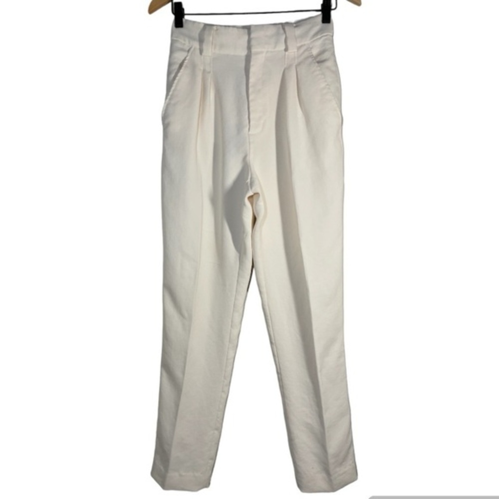 Ba&sh White High Waist Lady Dress Pants size 0